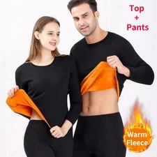 New Winter Thermal Underwear Set Men's Thickening and Fleece O-neck Long Johns a