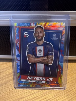 2022-23 Topps UEFA Club Competitions Superstars - Neymar Jr #136 Fire & Ice