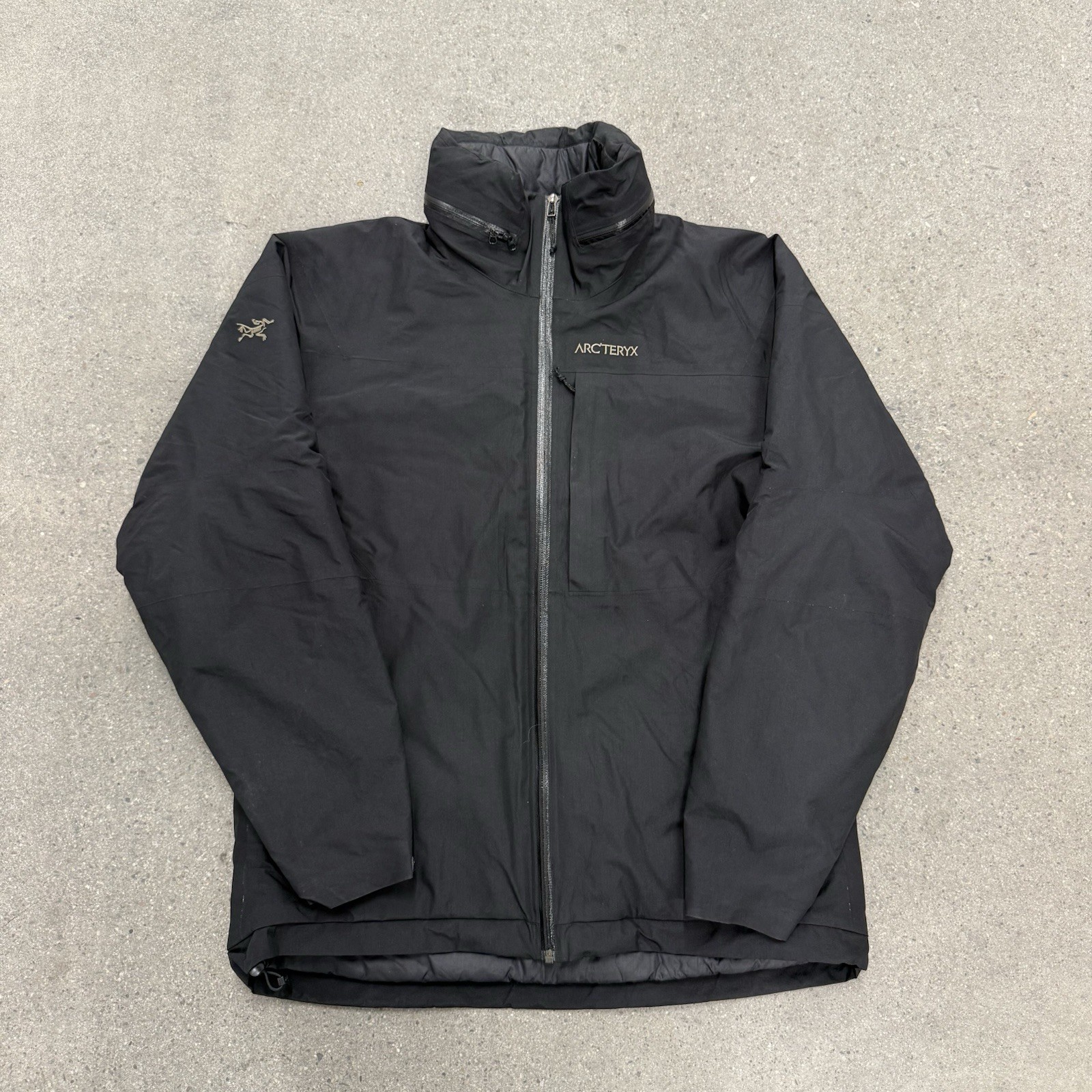 Giacca uomo vintage Arc'teryx Gore Tex Primaloft taglia media nera