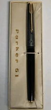 Parker 61 Very Rare Vintage Heirloom Pen, 12k GF Cap & Barrel, 1st Ed., USA 