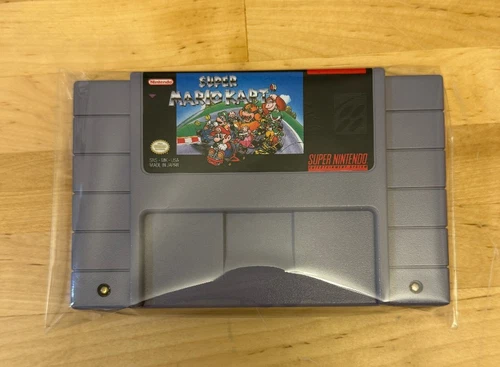 Super Mario Kart (Super Nintendo SNES) Video Game Cartridge Authentic & Tested