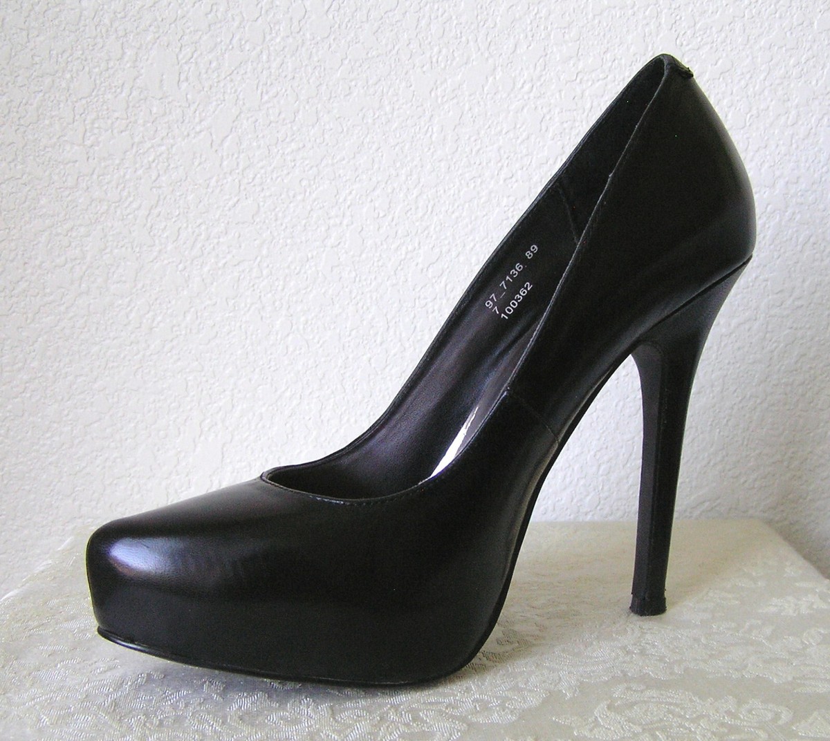 にー Cathy Jean - Pump Heels Build-in Platform Black 7M | eBay