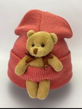 Toddler Beanie Hat with Teddy Bear