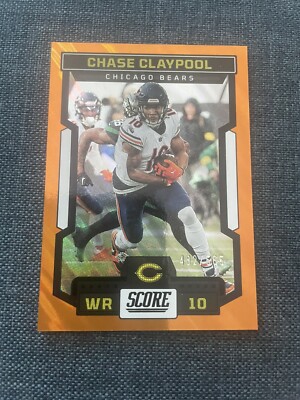 CHASE Claypool 2023 Panini Score Bears Team Color Match SP Orange Foil /565