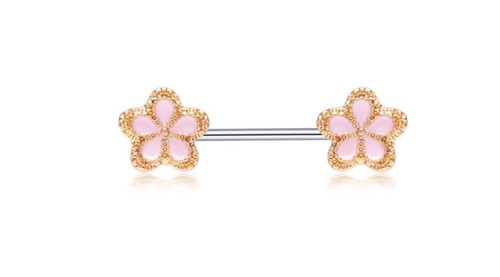 Surgical Stainless Steel Nipple Flowers - Picture 2 of 2