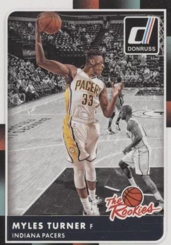 2015-16 Panini NOIR MYLES TURNER RC PATCH AUTO PACERS #10⁄99 | eBay