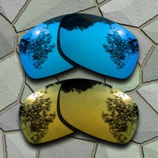 Sky Blue Golden Polarized Lenses Replacement For-Oakley Ravishing
