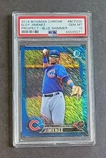 Eloy Jimenez 2016 Bowman Chrome Prospect Blue Shimmer Refractor #BCP200 PSA 10