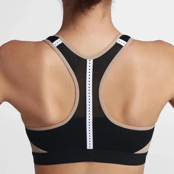 NWOT~ Nike Black Motion Adapt High-Support Compression Sports Bra #19503 Dri Fit image 4