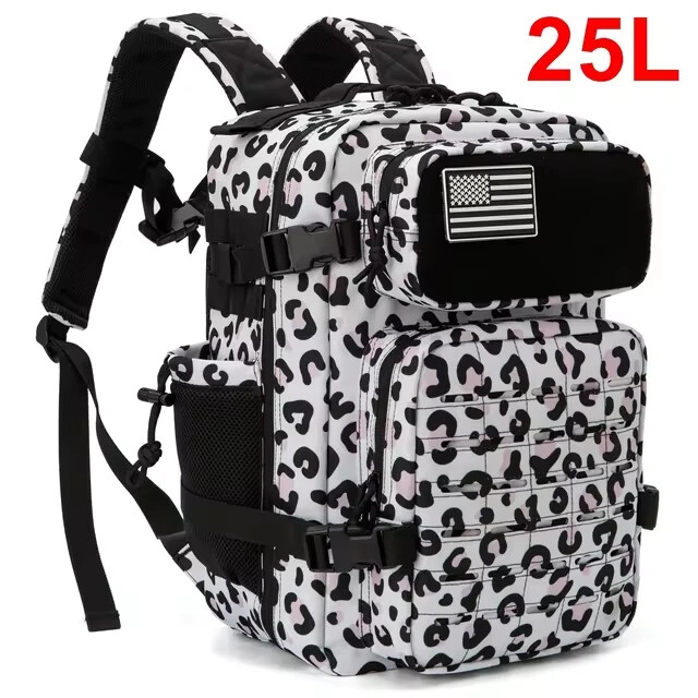 PONY Zaino Scuola da 25 litri multitasche organizer resistente militare sport