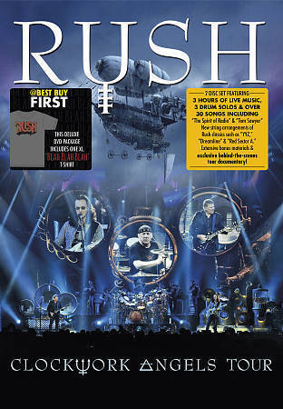Rush: Clockwork Angels Tour (DVD, 2013, 2-Disc Set, With T-Shirt