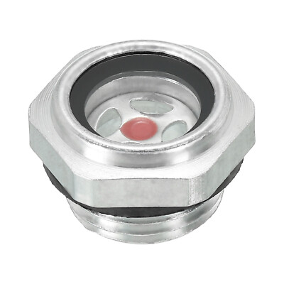 Air Compressor Oil Sight Glass, G 1/2'' Male Thread with O-ring