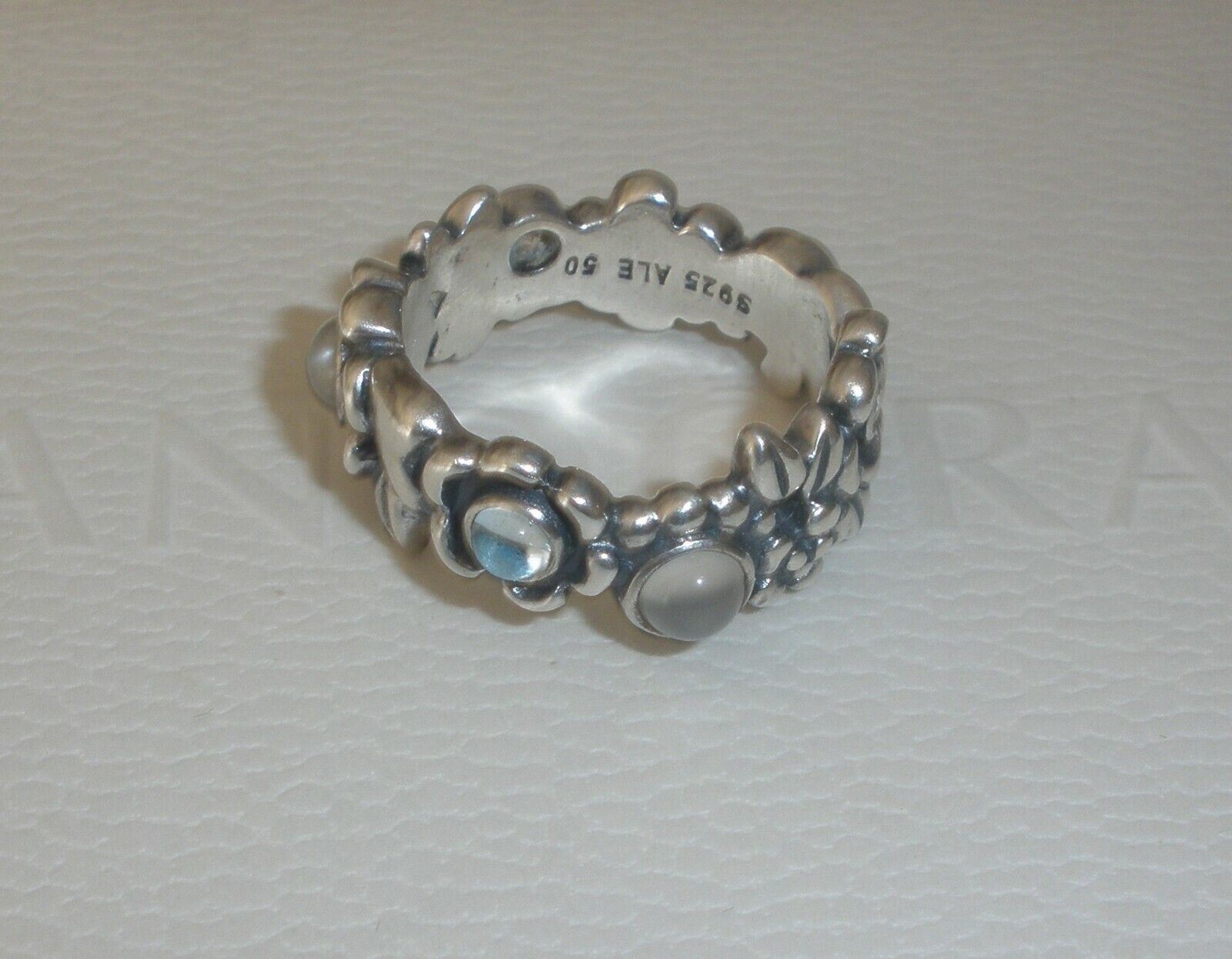 2 Pandora Silver Rings Ball Ring S925 Ale 50 Size J 1/2