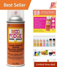 Quick-Drying 12 oz Clear Acrylic Spray Sealer for Arts & Crafts Protection