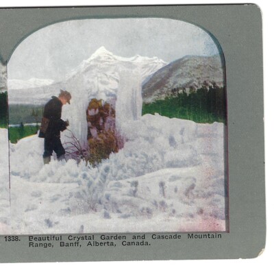 Crystal Garden, Cascade Mountain Range, Banff, Alberta, Canada, c1904 Stereoview