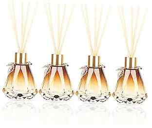4pcs Reed Diffuser, Reed Diffuser Empty Bottles with 20pcs Reed 4PCS ...