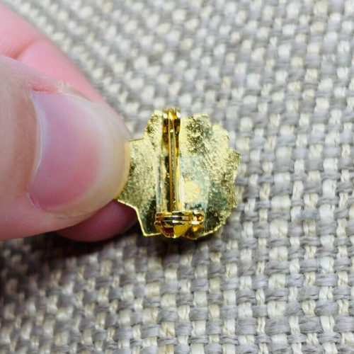 Vintage Damen Auxiliary VFW Pin Veteranen ausländischer Kriege, Emaille und goldfarben - Bild 2 von 2