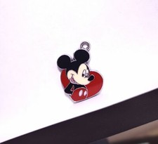 new 100PCS Cartoon Mickey Enamel Charms Metal Pendants DIY Jewelry Making