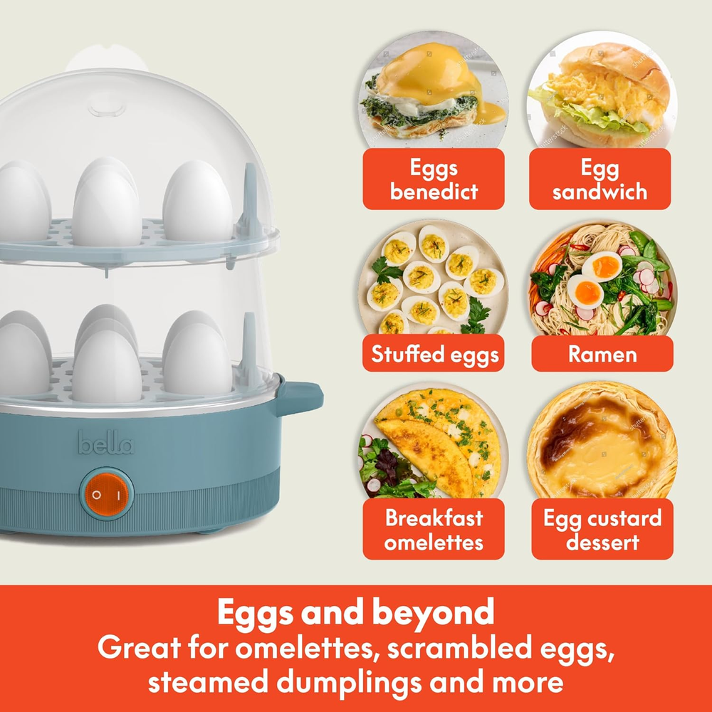 7-Cup Electric Egg Cooker for Boiled & Poached Eggs 7-Cup Electric Egg Cooker for Boiled & Poached Eggs