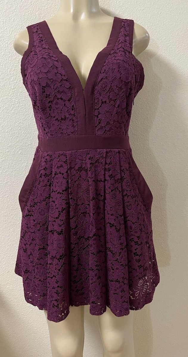 free people burgundy lace dress Red mini dress! Holiday dress perf for a Christmas