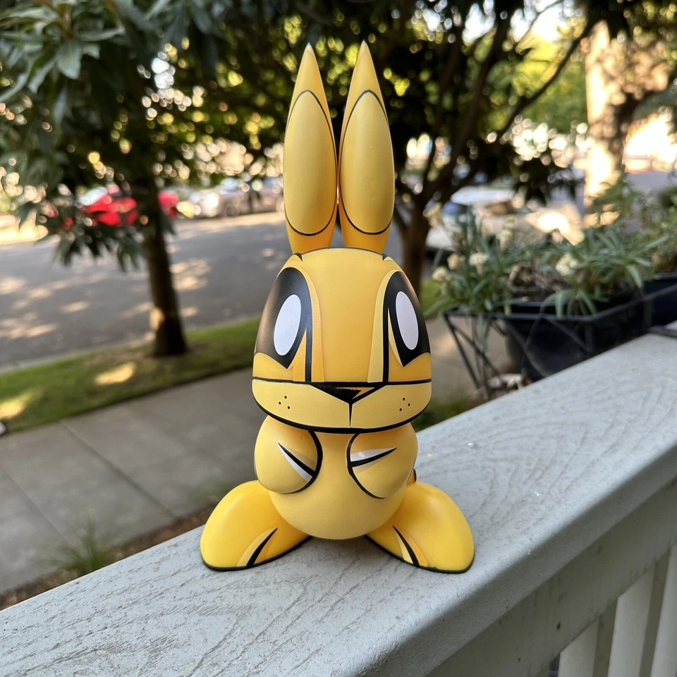 Joe Ledbetter Mr Bunny Yellow Chaos Bunnies 10" Vinilo JLED The Loyal Subjects Foto 2 de 4