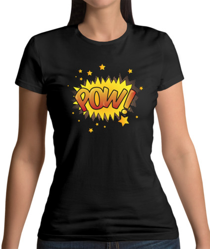 Superhéroe Pow Mujer Camiseta - Cómic - Comics - Pop Art - Gráfico Original -