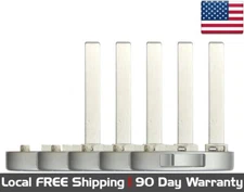 5x New Replacement Key Fob Uncut Insert Blade for Select Cadillac Vehicles