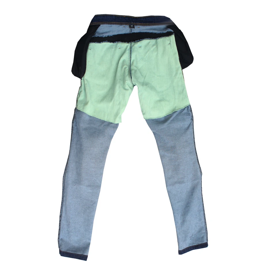 Mens Armoured Motorcycle Jeans Motorbike Pant Denim Trousers Lined with Kevlar - Image 3 of 3