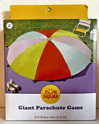 New Giant Parachute Game Classroom Active Play Teamwork Development Exercise 9FT - 第 1/3 張圖片