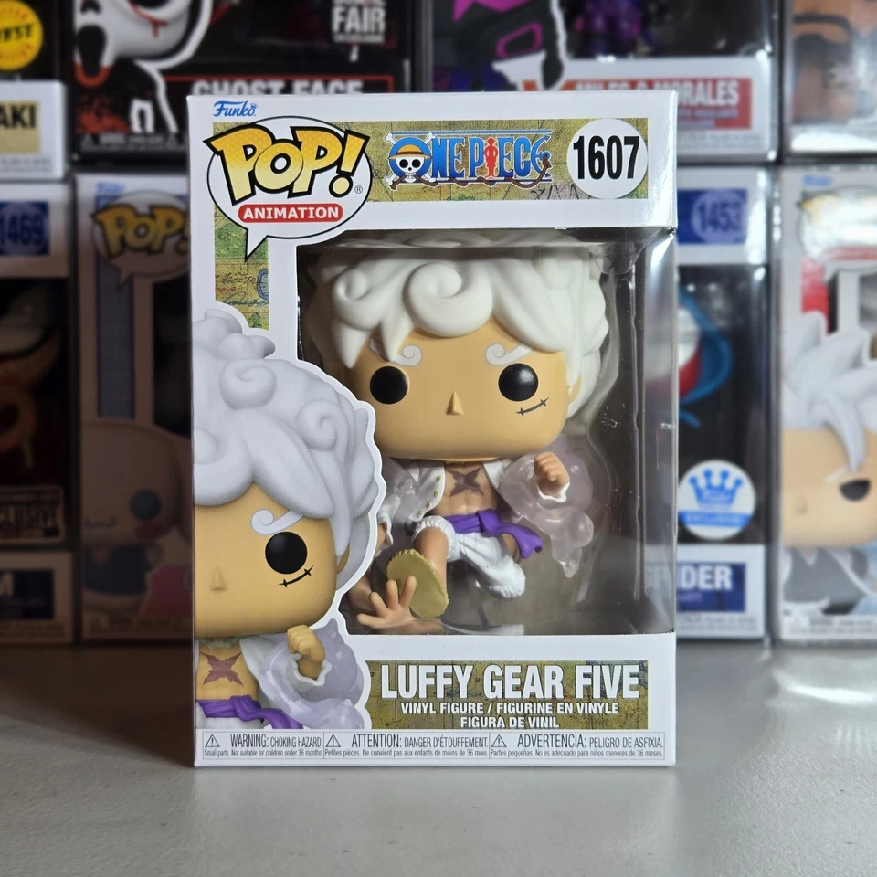 One Piece Luffy Gear Five 5 #1607 Funko Pop! with Pop Protector