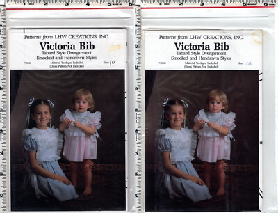 ''Victoria Bib''  1983 LHW Creations Sewing Smocking & Handsewn Style Pattern