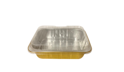 Aluminum Foil Baking Tray take out Hot/Cold food Containers with Lid Disposable 