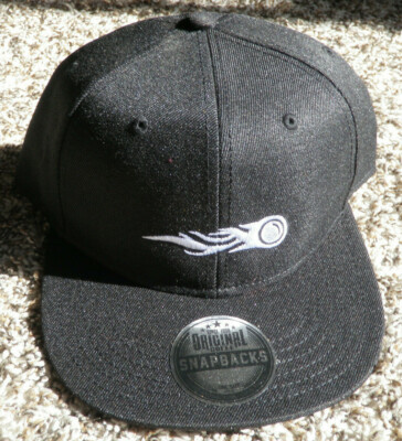SEMRush Snapback Hat NEW Trucker Baseball Cap Fireball Design Black