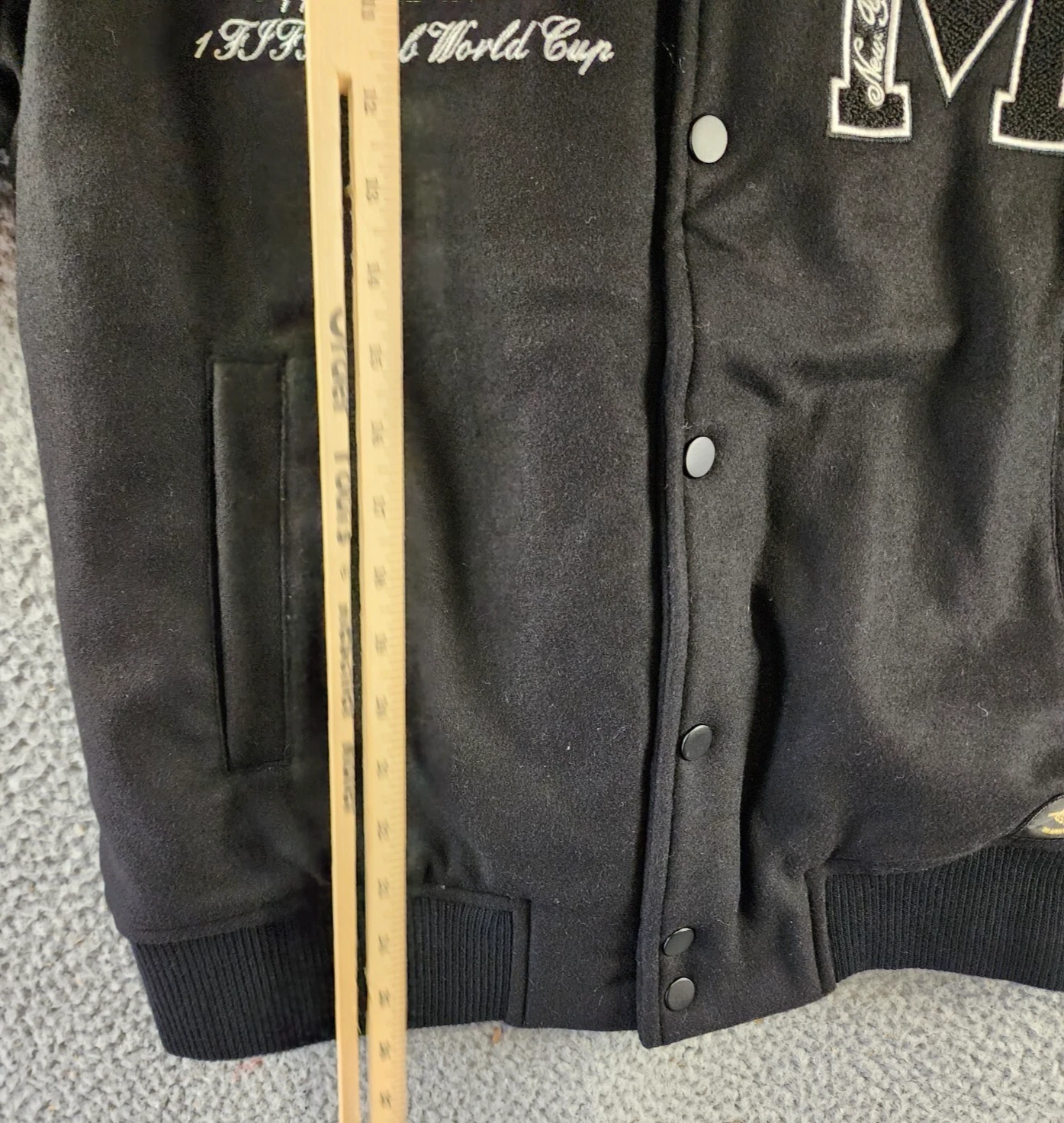 AC Milan Coach Jacket Men's M Black Full Front Button Closure With Side Pockets image 11