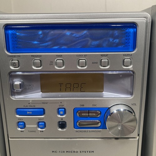Philips MC-128 LEGGERE DESCRIZIONE FM Radio Nastro Cassetta Lettore CD Micro System - Foto 9 di 15