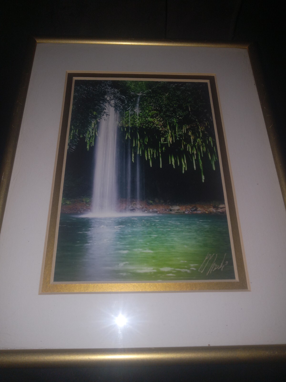 Signed Waterfall Art 10.25