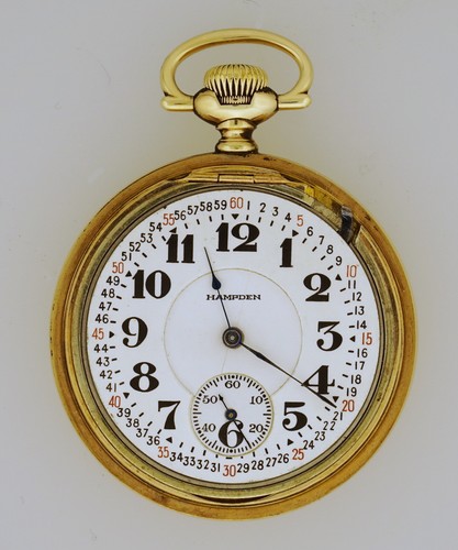 hampden 16 size 21 jewel model 105 railroad grade montgomery