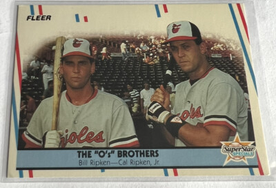 1988 Fleer The O's Brothers #640 Bill Ripken Cal Ripken Jr Super Star Special EX