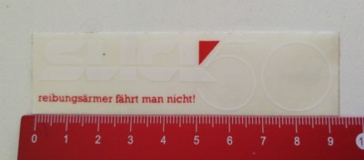Aufkleber/Sticker: Slick 50 reibungsärmer fährt man nicht (2504175) 