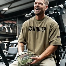 Men's Cotton Round Neck Oversized Gym T-shirt Loose Fit And Comfortable Clothing