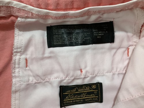 Eddie Bauer Shorts Size 38 Pink Mens Pleated Casual Work - Picture 3 of 6