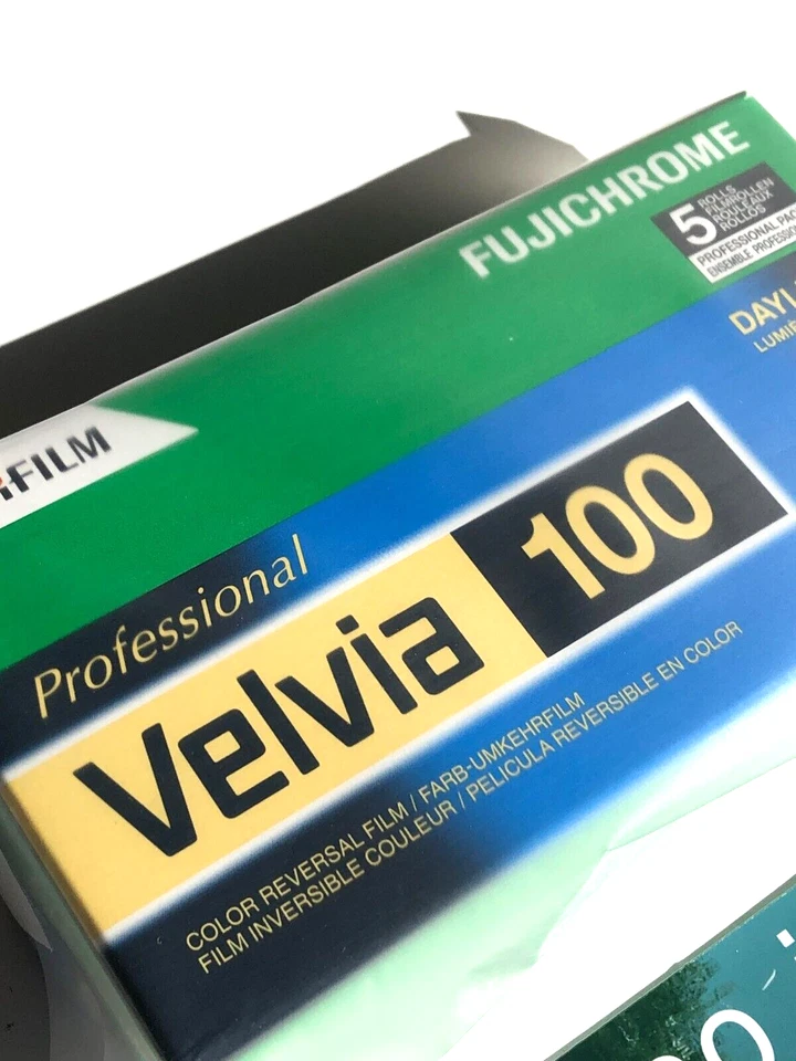 Fujifilm Fujichrome Velvia 100 ISO Color Reversal Film 120 5-Pack Exp 2025 JAPAN - Image 4 of 4