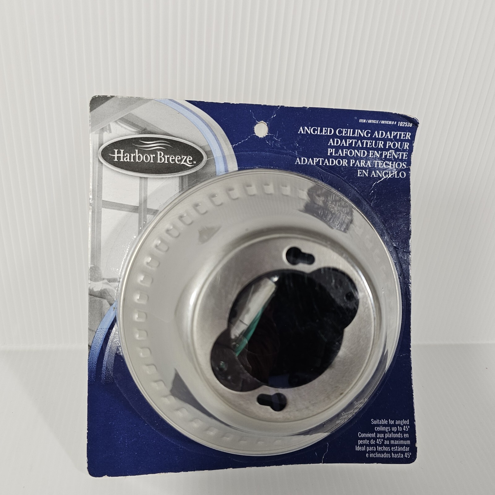 Harbor Breeze Angled Mount Ceiling Fan Kit Adapter 102538 Brushed