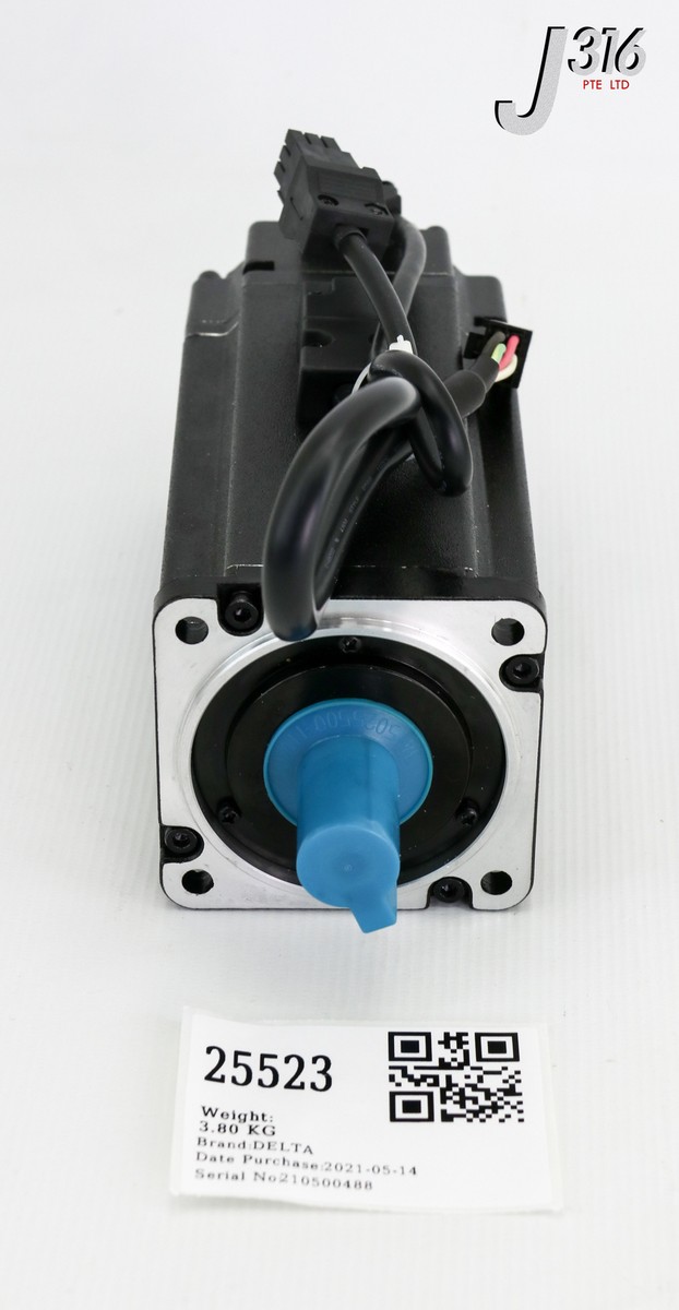 タケ② 25523 DELTA AC SERVO MTR, 0.75 KW, 3000 R/MIN, 110 VAC, 5.1A (NEW