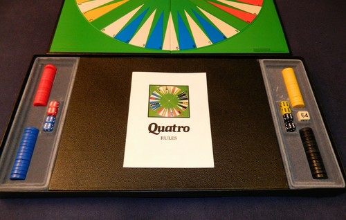 Quatro Circular Backgammon board game 1982 - 100% complete-large board edition - Picture 8 of 12