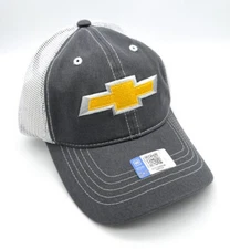 Chevy Performance Hat / Cap - Gray w/ Gold Bowtie Embroidered Logo