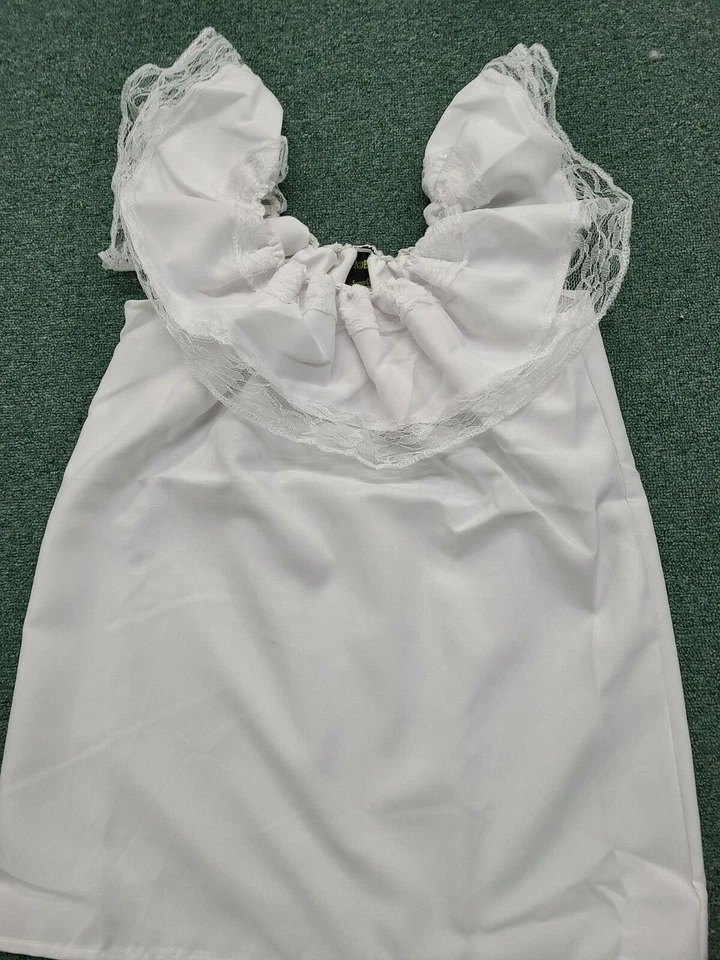 Blouse White Peasant, Senorita, Bavarian Blouse by Underwraps size small or Med - Image 2 of 2