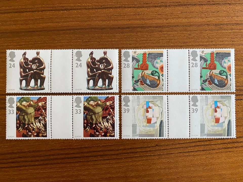 Great Britain GB Mint Stamps - 1993 EUROPA Mint Set of 4 GUTTER PAIRS SG1767-70 - Imagen 1 de 1
