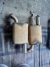 2005-2009 Mustang Gt V8 Dual Chrome Tip Muffler Set F1-7849-rl 3v Oem 2005-2009 Mustang Gt V8 Dual Chrome Tip Muffler Set F1-7849-rl 3v Oem