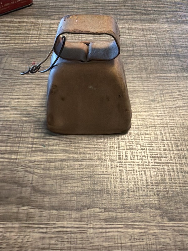 Vintage Midcentury Goat-Sheep Bell Copper Color Formed Metal Farm Primitive